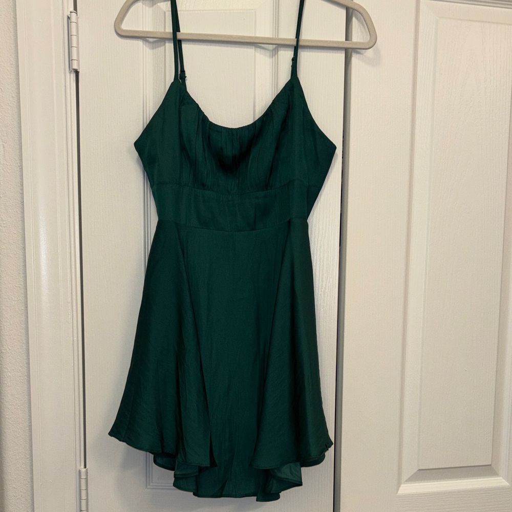 Elegant Green Mini Dress